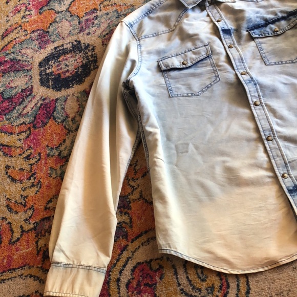 Mens bleached button down - Picture 3 of 8